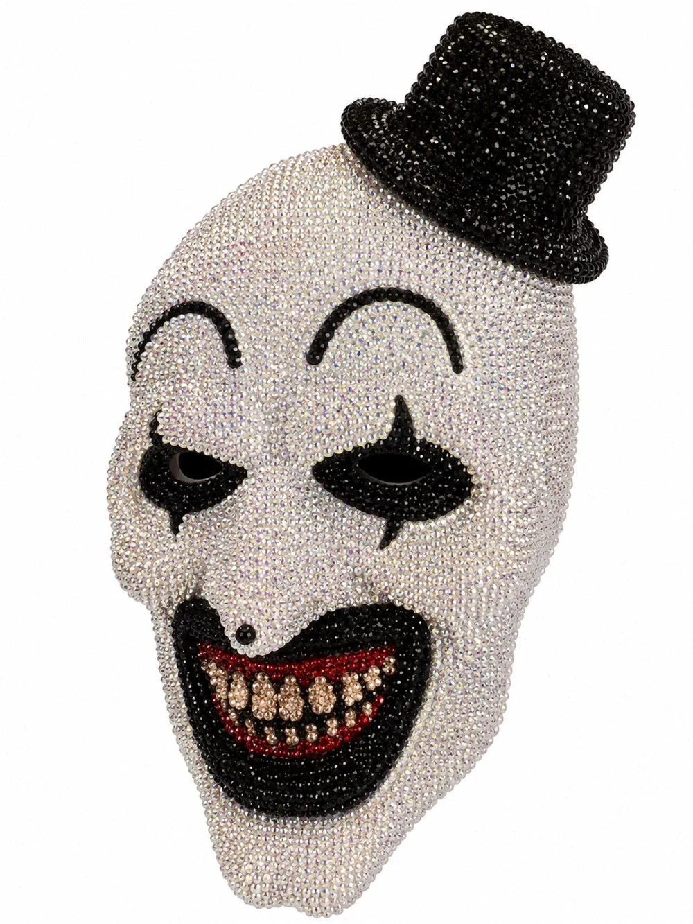 Art The Clown Terrifier Rhinestone Crystal Full Face Mask Horror Halloween New